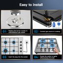Ver imagem 7 de Vbgk Cooktop a Gás 4 Bocas Ng/lpg com Proteção Termopar (prata)