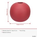 Ver mais imagens de Vaso Decorativo de Cerâmica Terracota 13x16x16cm Enfeite Sala Mesa Estante