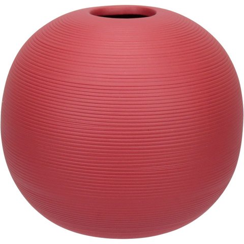 Vaso Decorativo de Cerâmica Terracota 13x16x16cm Enfeite Sala Mesa Estante