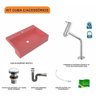 Kit Cuba Xrt55 com Torneira Pratika 1060 e Válvula Click 1 1/2 com Sifão Cromado e Flexível Compace - 3