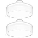 Ver imagem 1 de Kit 2 Cúpulas para Prato de Bolo Natural Tampa Plástico 31cm Haus Concept
