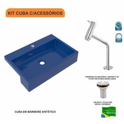 Kit Cuba XRT55 com Torneira Pratika 1060 Metal e Válvula 1 Polegada Compace - 3