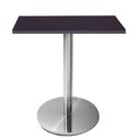 Ver imagem 1 de Mesa Beta em Inox 75 cm (Altura) com Tampo em MDP Quadrado 70 cm Preto