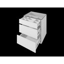 Ver imagem 2 de Mesa de Cabeceira Belize Elegante e Moderno em Mdf Branco