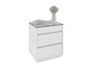 Ver imagem 1 de Mesa de Cabeceira Belize Elegante e Moderno em Mdf Branco