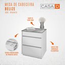 Ver imagem 4 de Mesa de Cabeceira Belize Elegante e Moderno em Mdf Branco