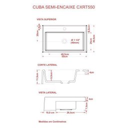 Kit Cuba XRT55 com Torneira Pratika 1060 Metal e Válvula 1 Polegada Compace - 6