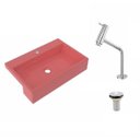 Ver imagem 2 de Kit Cuba Xrt55 com Torneira Pratika 1060 Metal e Válvula 1 Polegada Compace