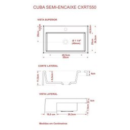 Kit Cuba XRT55 com Torneira Pratika 1060 Metal e Válvula 1 Polegada Compace - 6