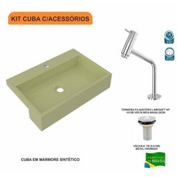 Kit Cuba XRT55 com Torneira Pratika 1060 Metal e Válvula 1 Polegada Compace - 3