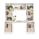 Ver imagem 7 de Conjunto Escritório com Mesa Estante 2 Portas e Cadeira Giratória Multimóveis MCR6114 Branco/Preto