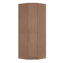 Ver imagem 2 de Guarda-Roupa Canto Oblíquo 1 Porta 100% MDF Requinte+ Marrom/Macadâmia