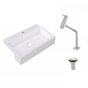 Ver imagem 2 de Kit Cuba Xrt55 com Torneira Pratika 1060 Metal e Válvula 1 Polegada Compace