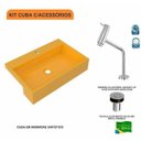 Ver imagem 3 de Kit Cuba Xrt55 Torneira Pratika 1060 Metal e Válvula Click 1 Polegada B Compace