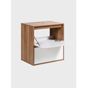 Ver imagem 3 de Gabinete para Banheiro 60cm Mdf Freijo com Branco Dubai - On Móveis