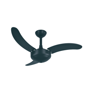 Ventilador de Teto Commerce 2006 - 127v Cor Preto Texturizado com 3 Pás Mdf Preto