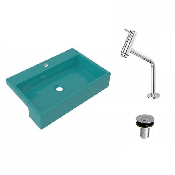 Kit Cuba XRT55 Torneira Pratika 1060 Metal e Válvula Click 1 Polegada B Compace - 2