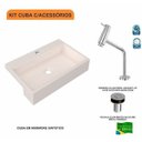 Ver imagem 3 de Kit Cuba Xrt55 Torneira Pratika 1060 Metal e Válvula Click 1 Polegada B Compace