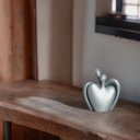 Ver imagem 4 de Escultura de Cerâmica Enfeite de Mesa Romance Cinza Fosco