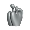 Ver imagem 1 de Escultura de Cerâmica Enfeite de Mesa Romance Cinza Fosco