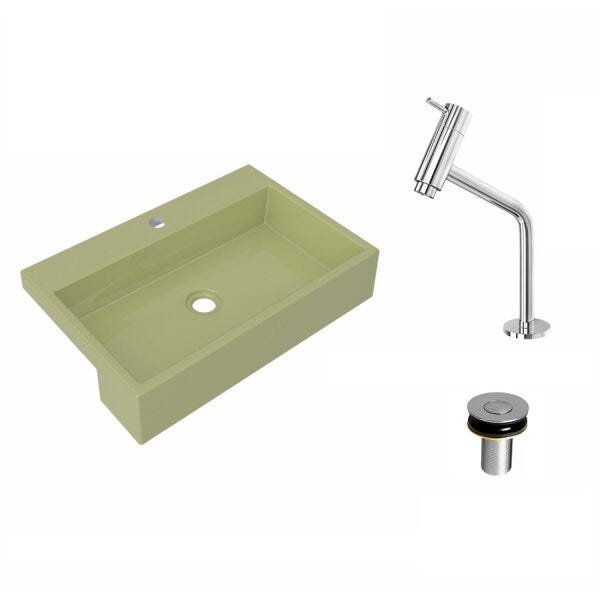 Kit Cuba XRT55 Torneira Pratika 1060 Metal e Válvula Click 1 Polegada B Compace - 2