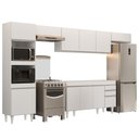 Ver imagem 2 de Armário de Cozinha Modulada 5 Peças Cp13 Balcão Branco - Lumil