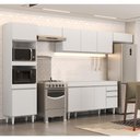 Ver imagem 1 de Armário de Cozinha Modulada 5 Peças Cp13 Balcão Branco - Lumil