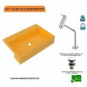 Ver imagem 3 de Kit Cuba Xrt55 Torneira Pratika 1060 Metal e Válvula Click 1 Polegada G Compace