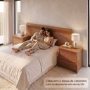 Ver imagem 5 de Conjunto Cabeceira Casal e 2 Mesas de Cabeceira MDF Polidoro Rubi