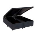 Ver imagem 1 de Cama Box Baú King Universal Suede Gray (193x203x35) - Costa Rica