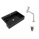 Ver imagem 2 de Kit Cuba Xrt55 Torneira Pratika 1060 Metal e Válvula Click 1 1/2 Polegada Compace