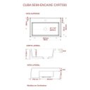 Ver imagem 5 de Kit Cuba Xrt55 Torneira Pratika 1060 Metal 1/4 Volta Compace