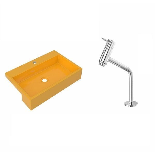Kit Cuba XRT55 Torneira Pratika 1060 Metal 1/4 Volta Compace - 2