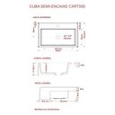 Ver imagem 5 de Kit Cuba Xrt55 Torneira Pratika 1060 Metal 1/4 Volta Compace