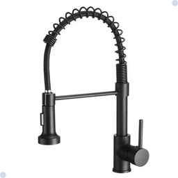 Torneira Cozinha Gourmet Misturador Monocomando Extensível Preta - 4