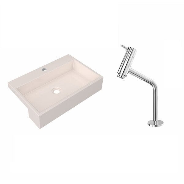 Kit Cuba XRT55 Torneira Pratika 1060 Metal 1/4 Volta Compace - 2