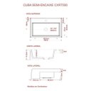 Ver imagem 5 de Kit Cuba Xrt55 Torneira Pratika 1060 Metal 1/4 Volta Compace