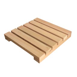 Deck de Madeira Modular 30x30 Cm Réguas 4 Cm sem Pintura Neonx - 1