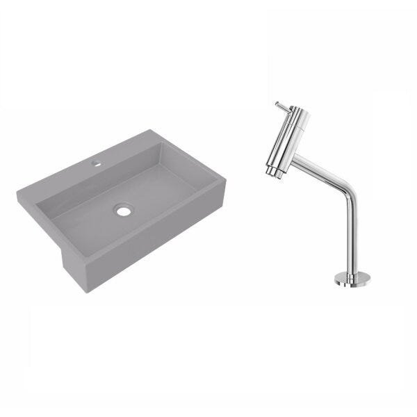 Kit Cuba XRT55 Torneira Pratika 1060 Metal 1/4 Volta Compace - 2