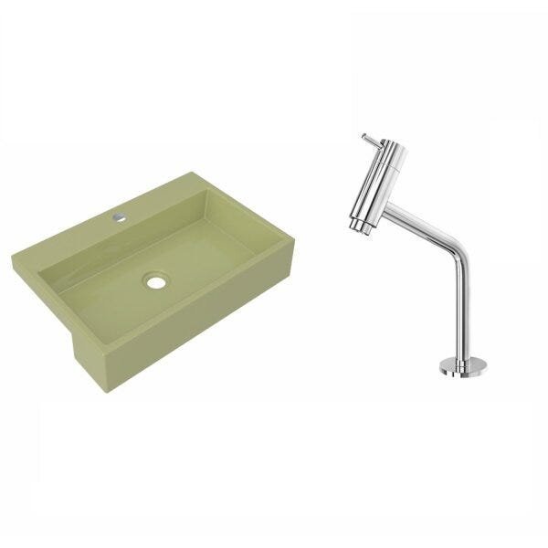 Kit Cuba XRT55 Torneira Pratika 1060 Metal 1/4 Volta Compace - 2