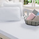 Ver imagem 3 de Kit 6 Pçs Atacado Lençol Baby Liso Vivaldi - Branco 70X130X12cm