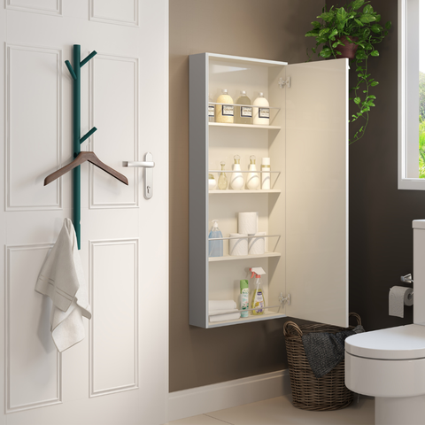 Armário Banheiro Utilitário 1 Porta Branco Carraro