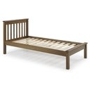 Ver imagem 2 de Cama Solteiro Inglesa em Madeira Maciça Mv Outlet Castanho