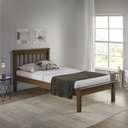 Ver imagem 1 de Cama Solteiro Inglesa em Madeira Maciça Mv Outlet Castanho