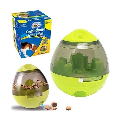 Comedouro Interativo para Pets Cães Brinquedo Bolinha