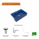 Ver imagem 3 de Kit Cuba Xrt55 com Válvula 1" e Sifão Pvc e Flexível Compace