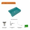 Ver imagem 3 de Kit Cuba Xrt55 com Válvula 1" e Sifão Pvc e Flexível Compace