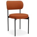 Ver imagem 1 de Cadeira Decorativa Estofada para Sala de Jantar Louvre L02 Linho Terracota - Lyam Decor