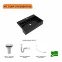 Ver imagem 3 de Kit Cuba Xrt55 com Válvula 1" e Sifão Pvc e Flexível Compace