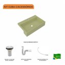Ver imagem 3 de Kit Cuba Xrt55 com Válvula 1" e Sifão Pvc e Flexível Compace